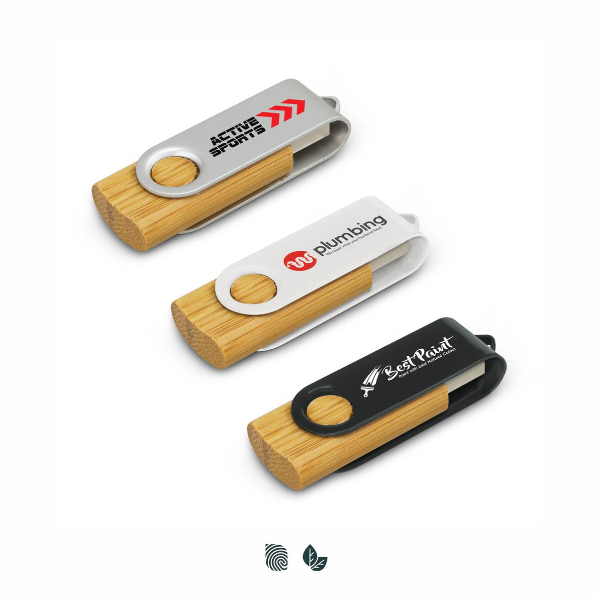 Helix 4GB Bamboo Flash Drive