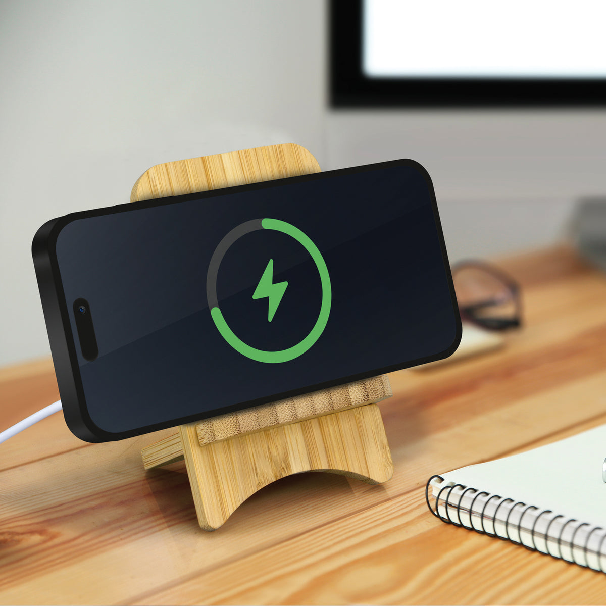 Bamboo Wireless Charging Stand