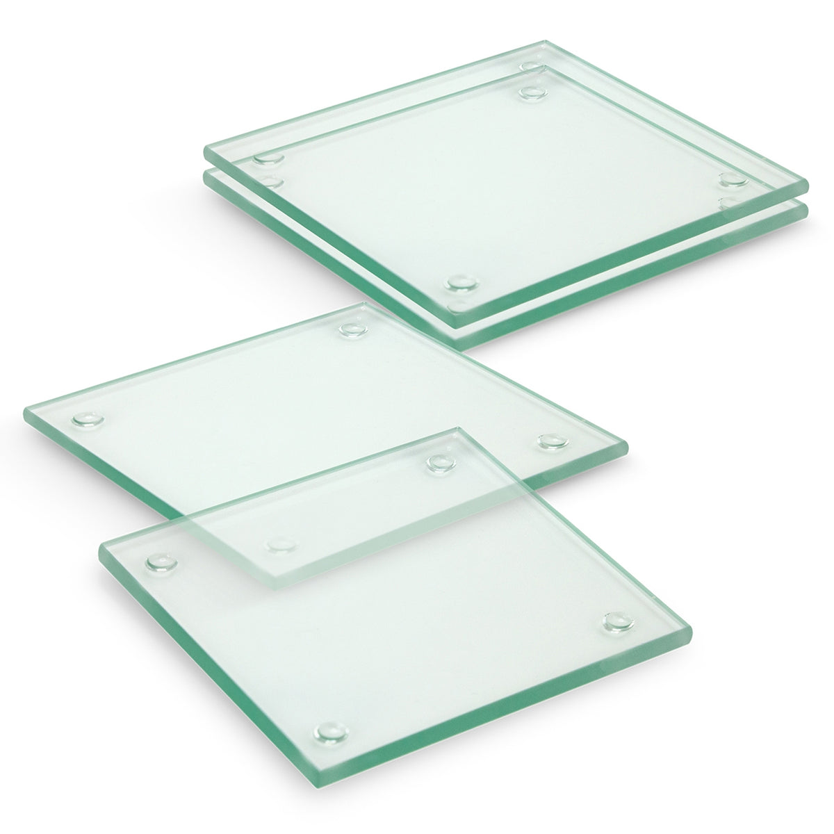 Venice Glass Coaster - Set of 4 - Square - Full Colour