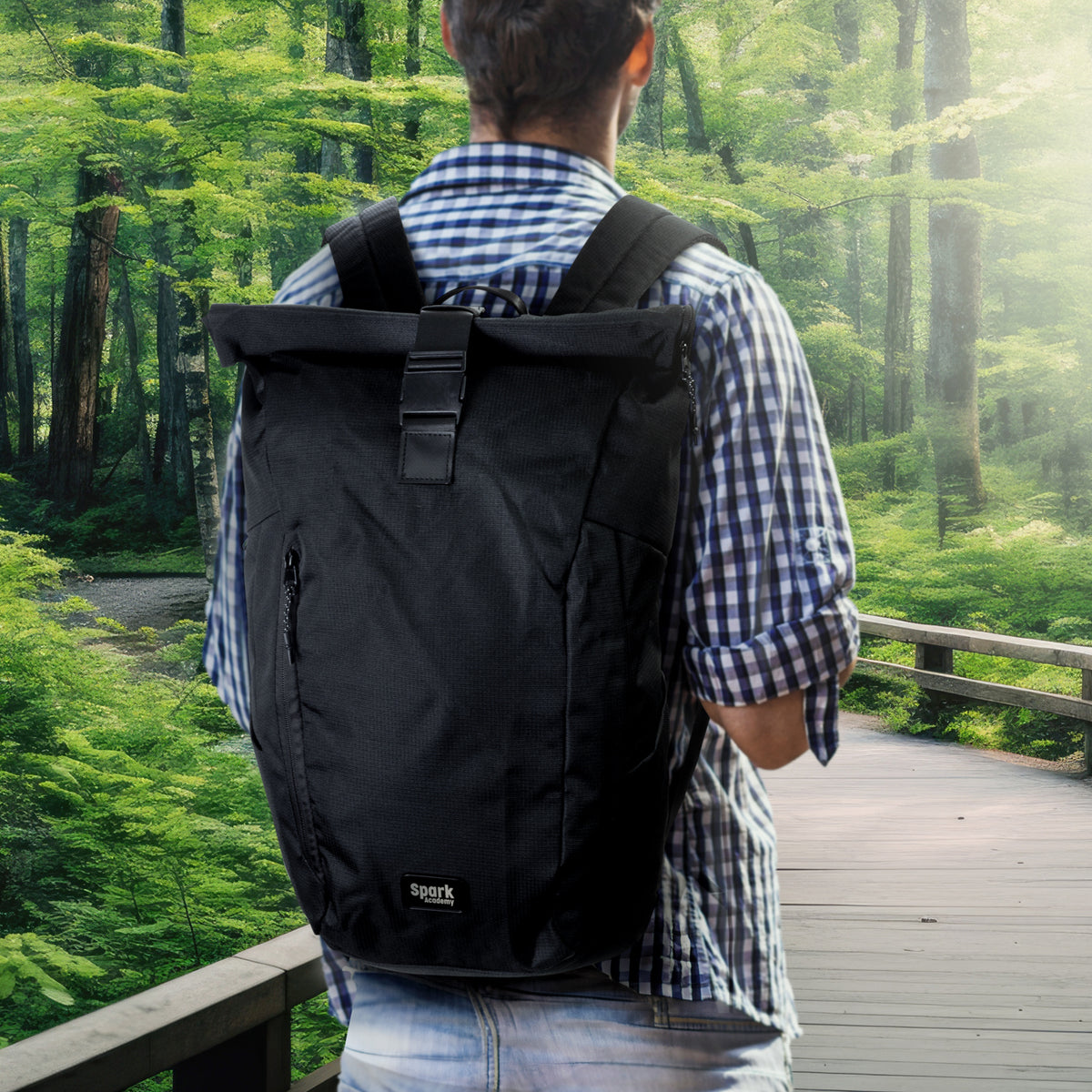 SPICE Waste2Gear Roll Up Computer Backpack