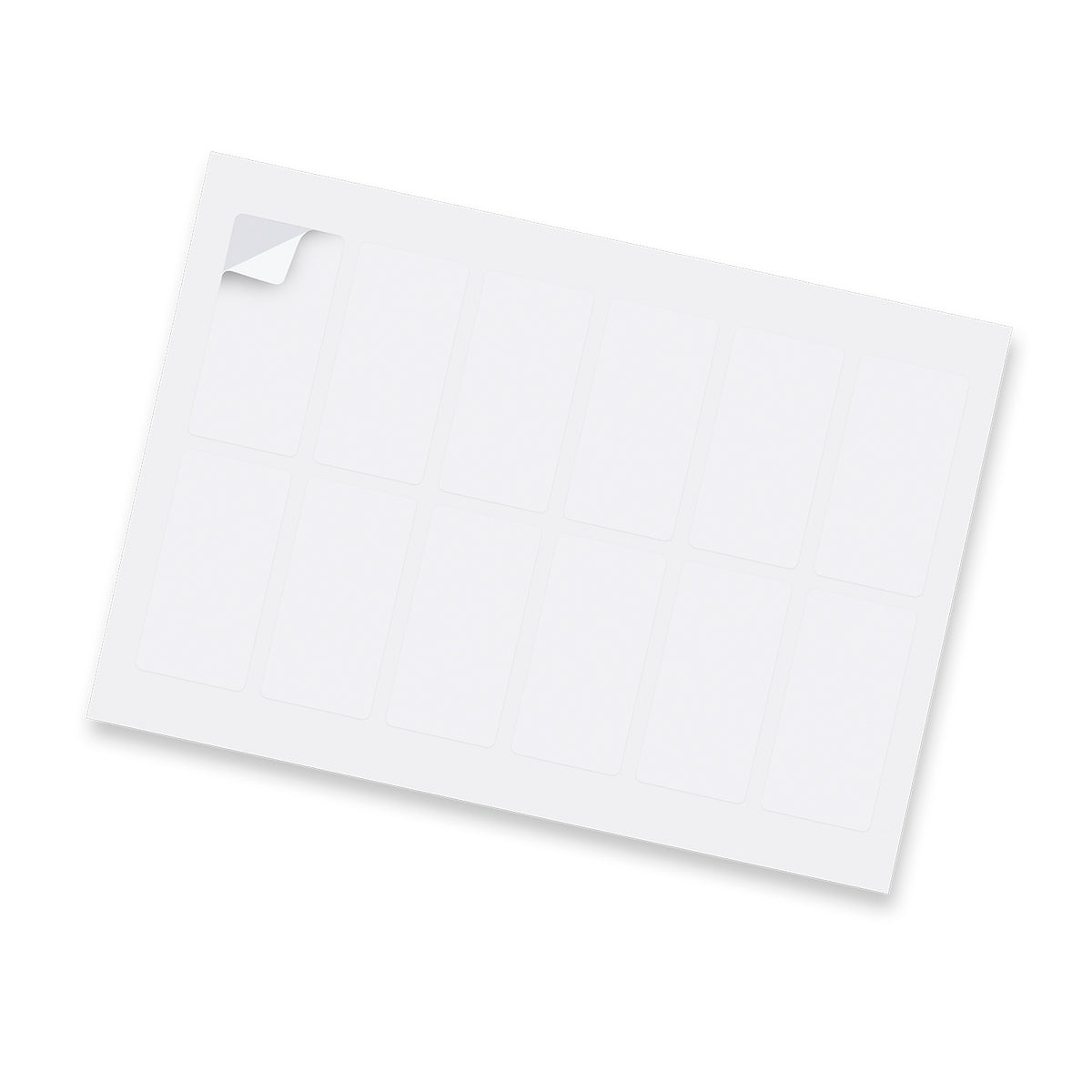 Sticker Sheet 40 x 80mm Rectangle - Matte