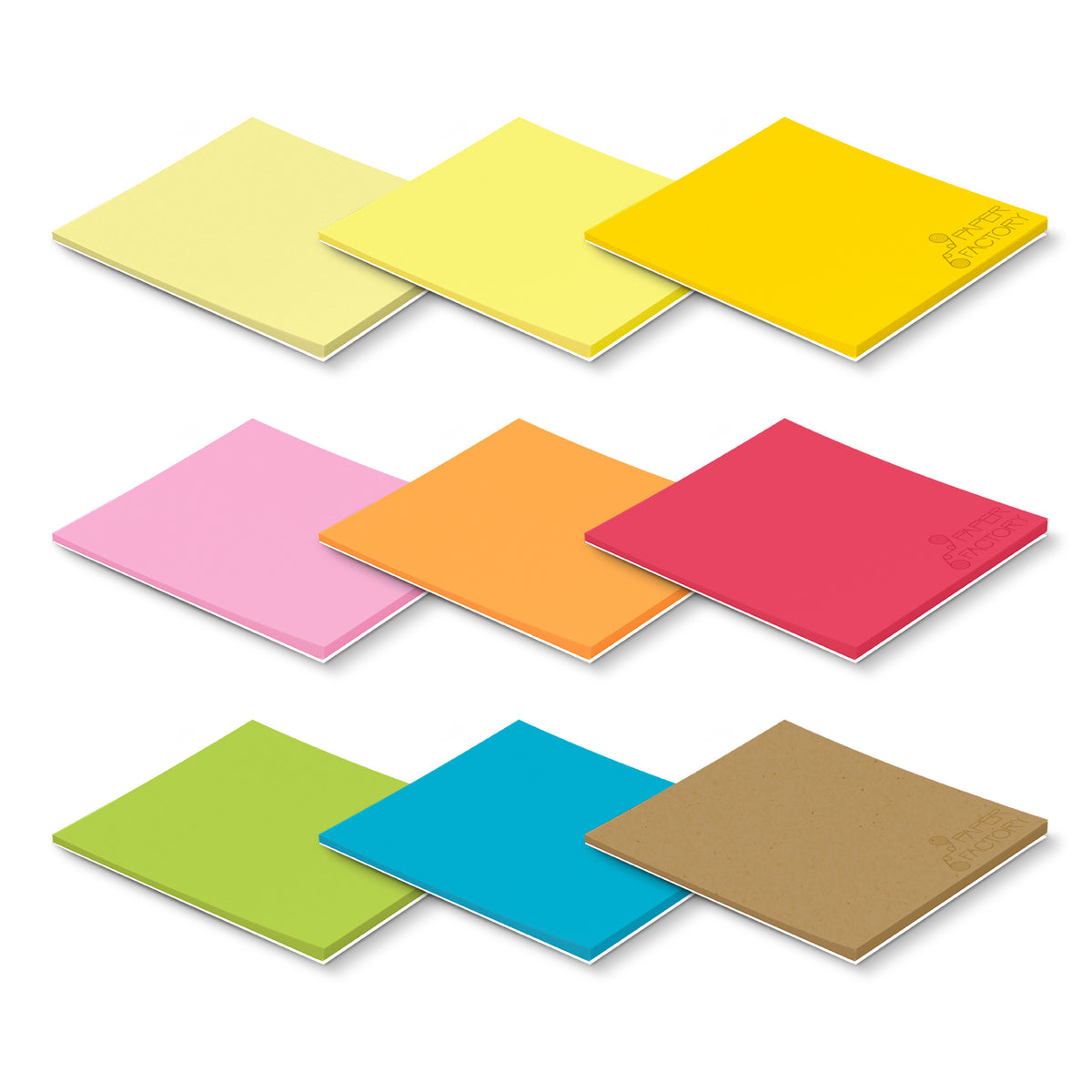 Coloured Sticky Pad 70 x 75mm - 25 Sheets