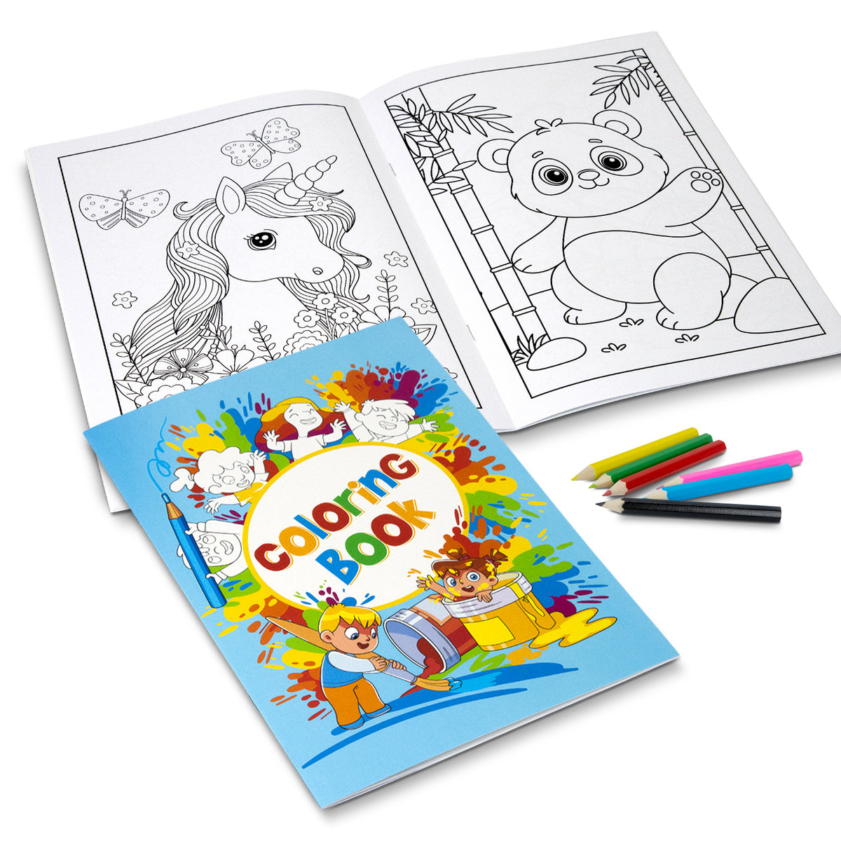Custom Cover Colouring Book - A4