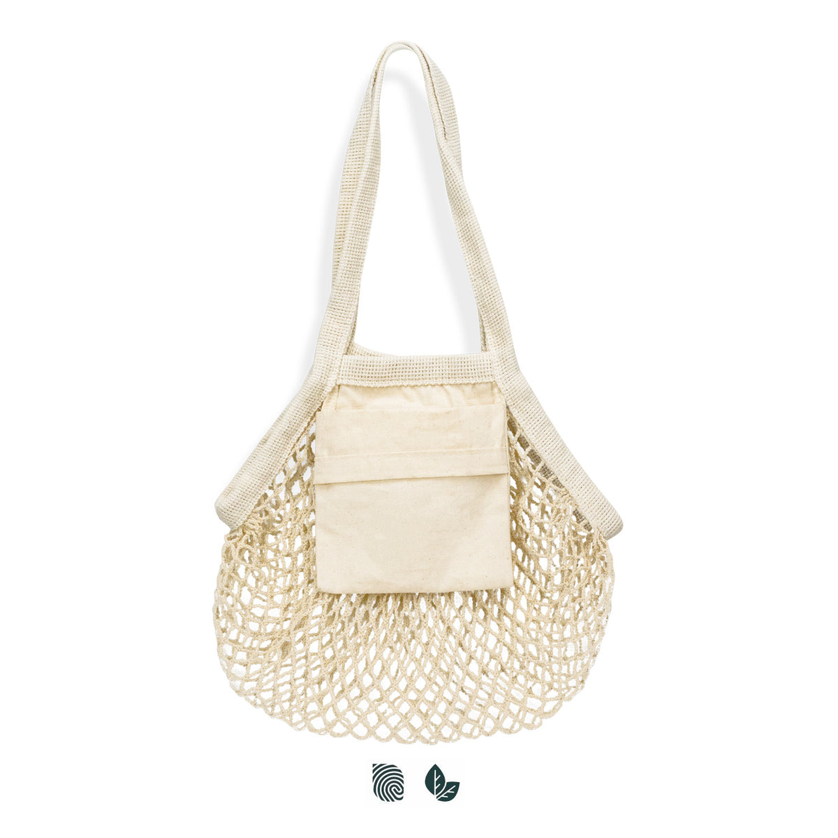 Cotton Mesh Foldaway Tote Bag - Small