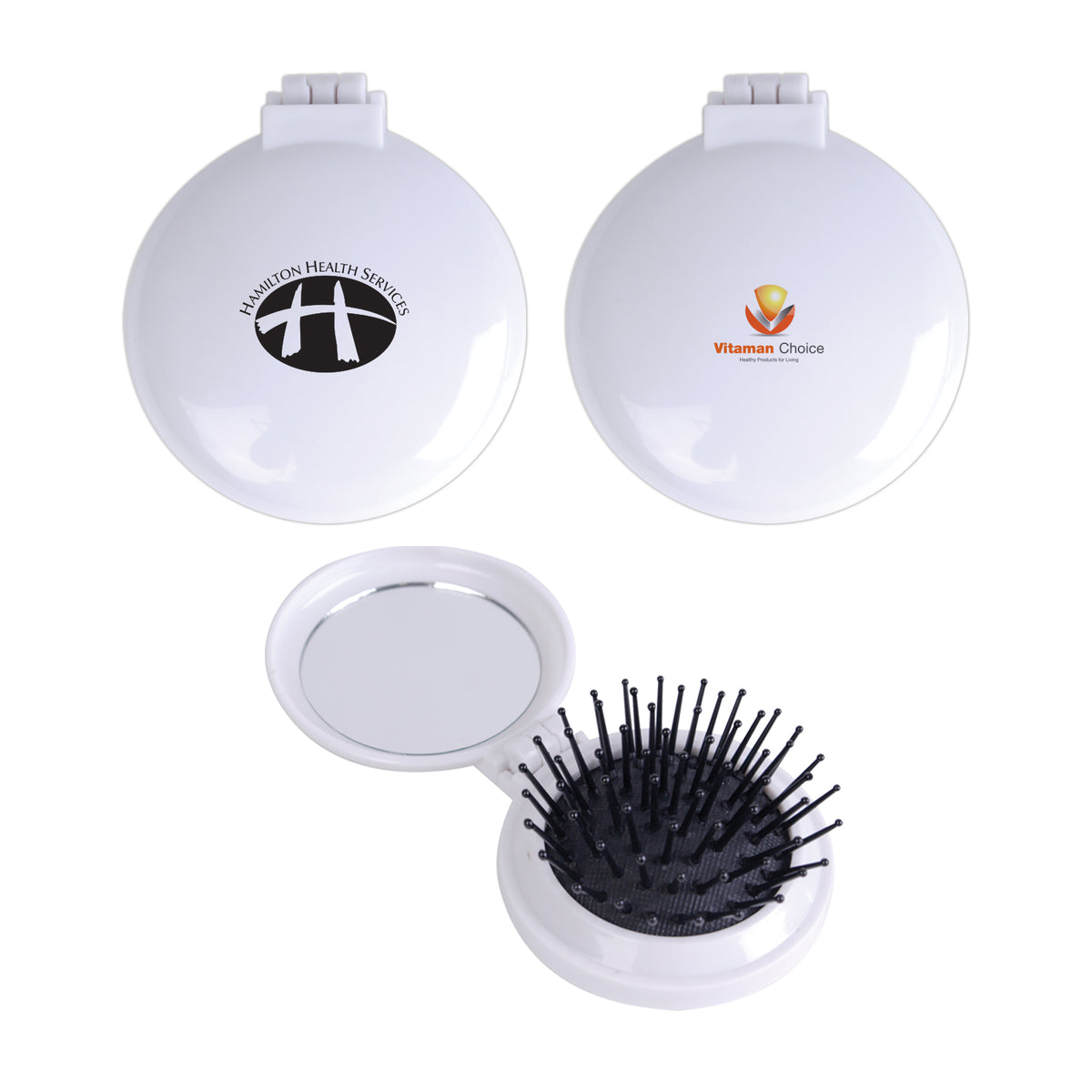 Compact Pop Up Brush / Mirror Set