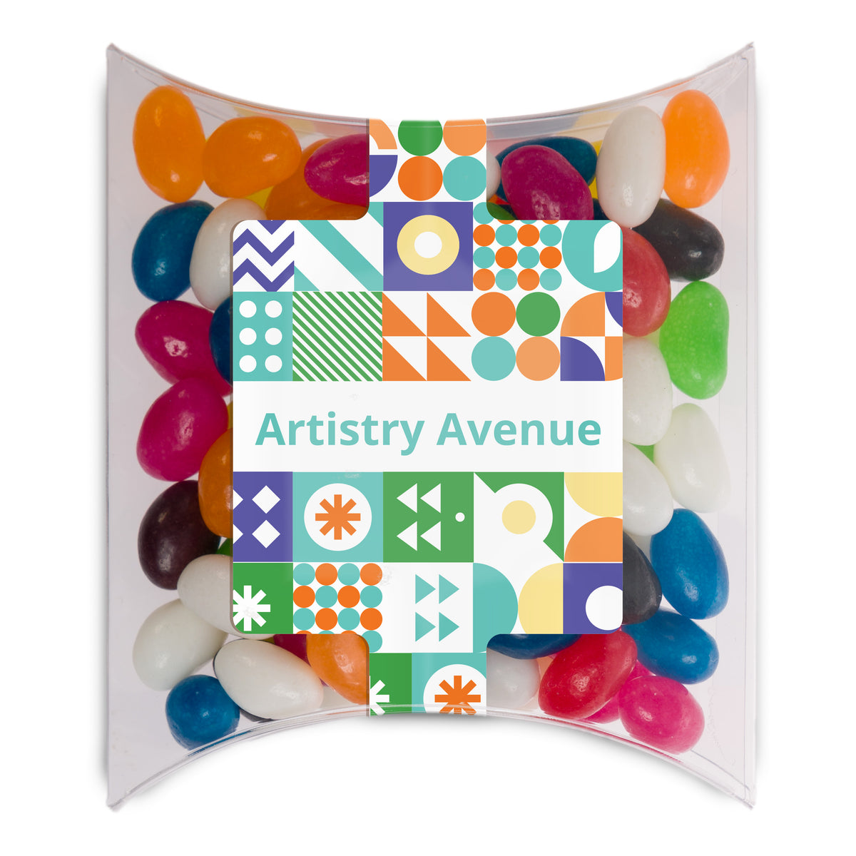 Assorted Colour Mini Jelly Beans in Pillow Pack