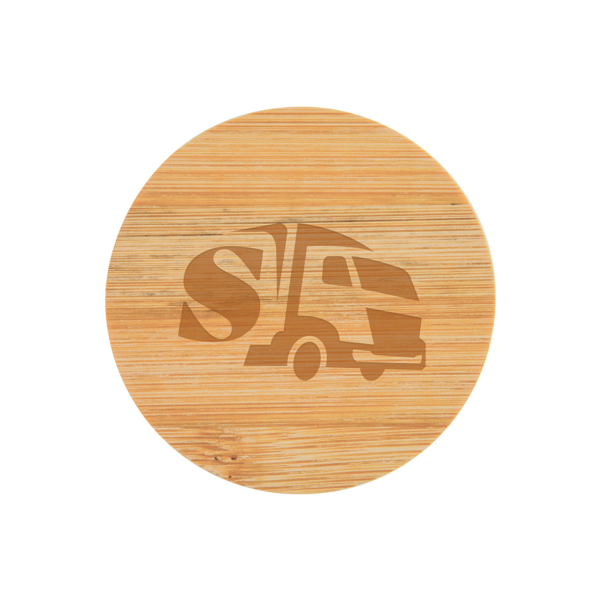 Discus Bamboo Bottle Opener Coaster