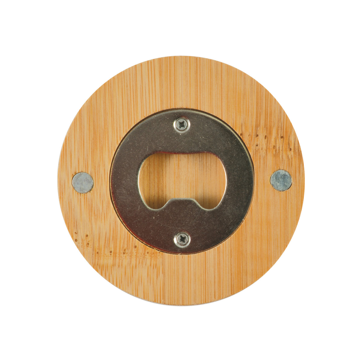 Discus Bamboo Bottle Opener Coaster