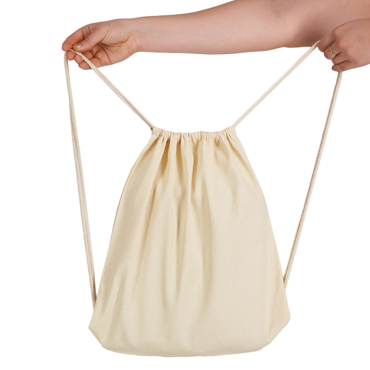 Calico Drawstring Library Backpack