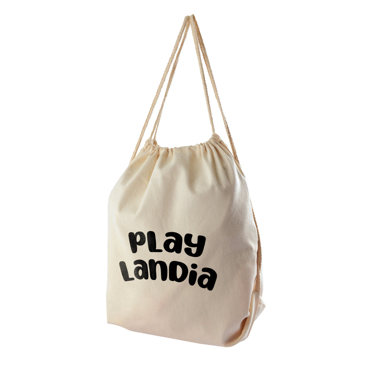 Calico Drawstring Library Backpack