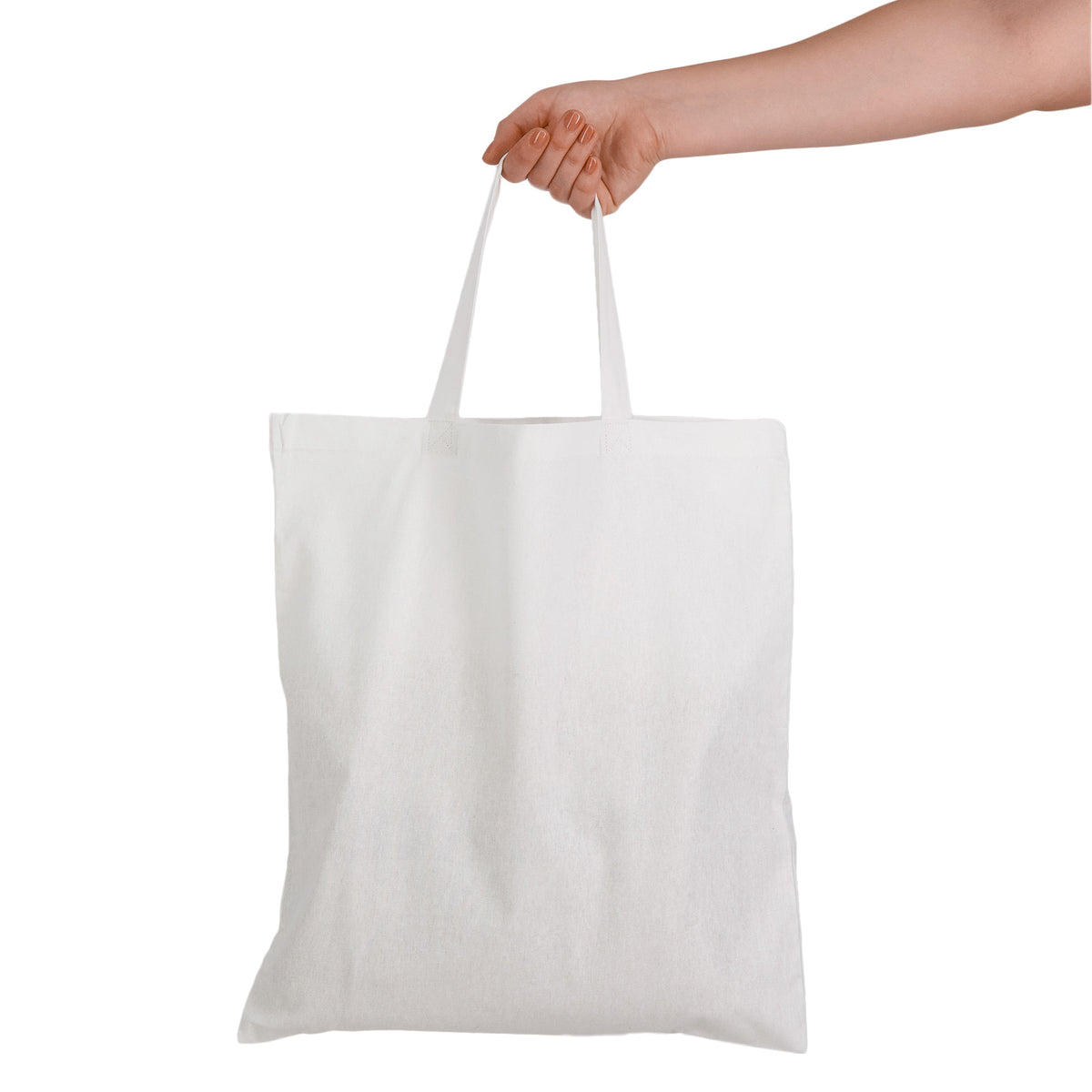 Coloured Cotton Short Handle Tote Bag