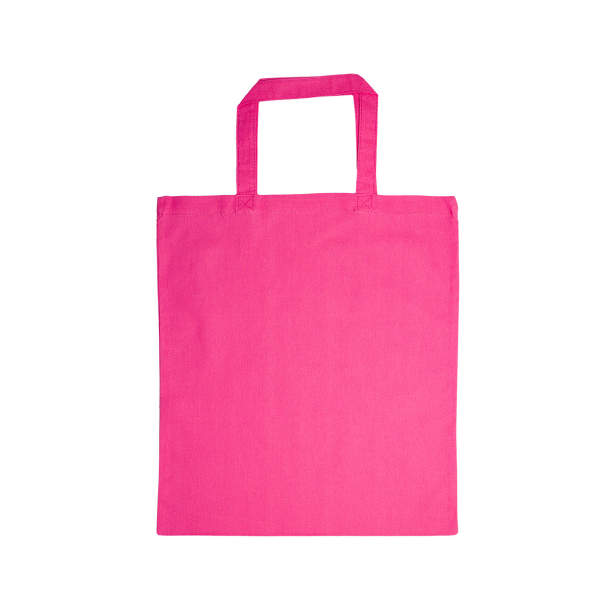 Coloured Cotton Short Handle Tote Bag