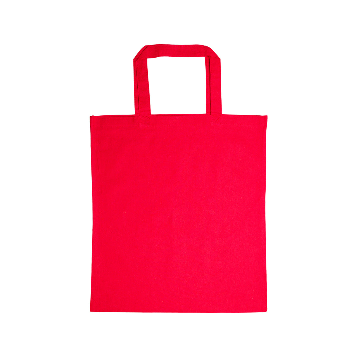 Coloured Cotton Short Handle Tote Bag
