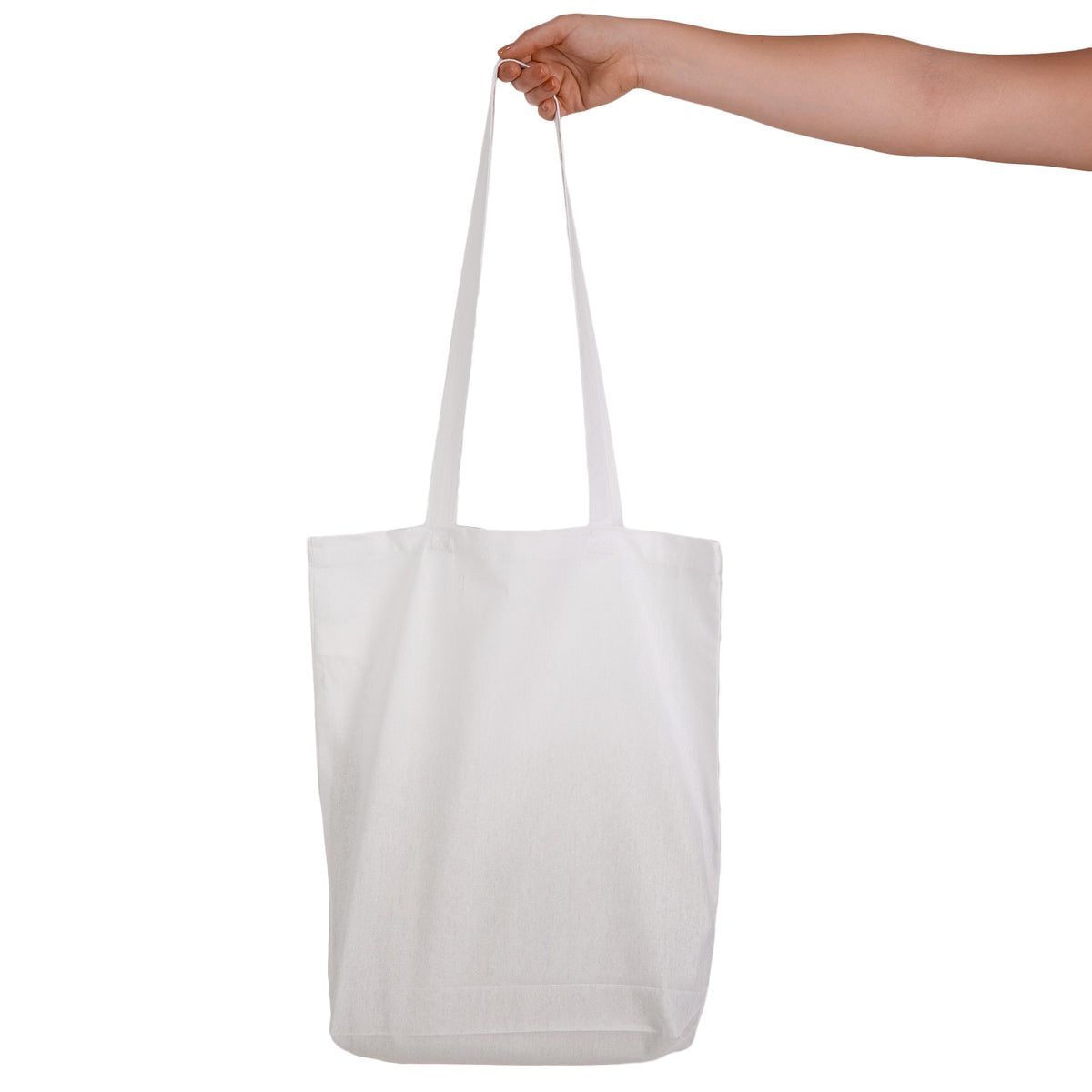 Coloured Cotton Long Handle Bag