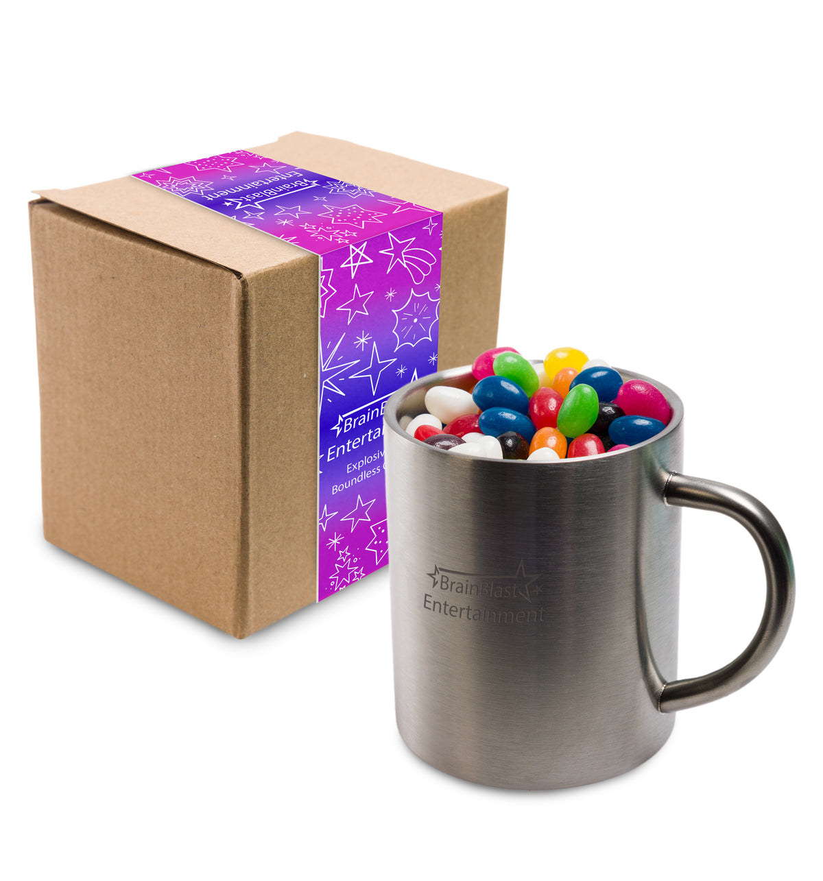 Assorted Colour Mini Jelly Beans in Java Mug