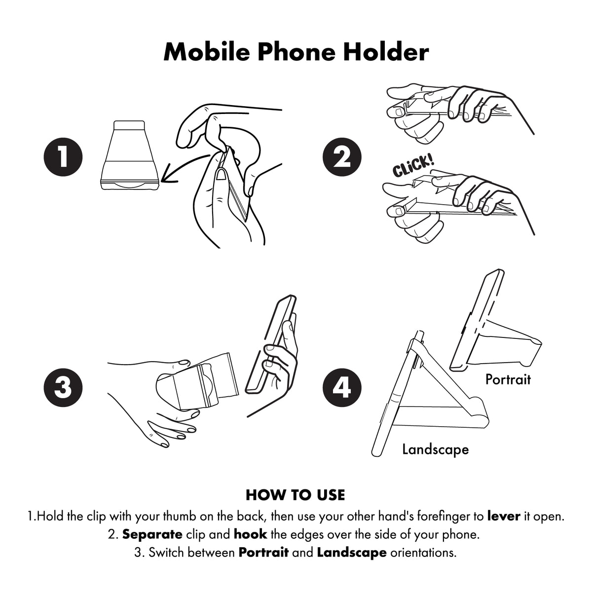 Grip Clip Phone Stand